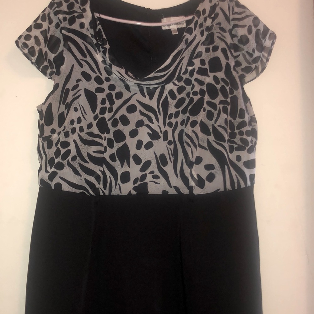 Black and White 20w Olivia Matthews Dress (used)